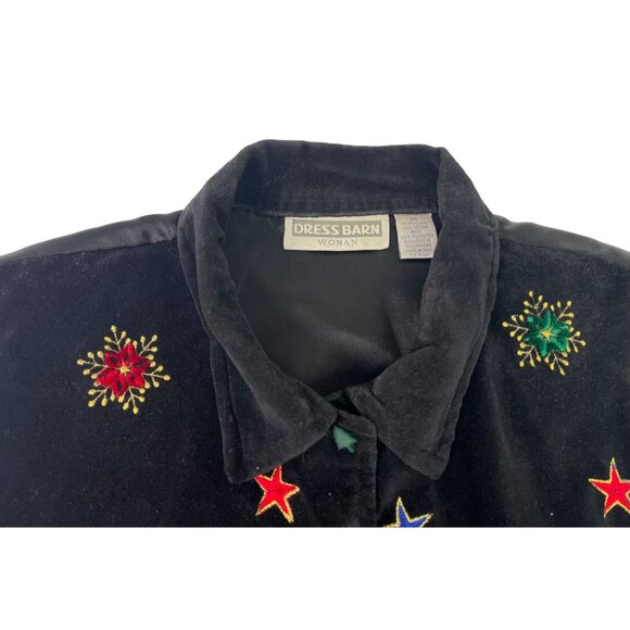 Vintage Dress Barn Embroidered Christmas Tree Vest Xmas Women's 1X Holiday Gifts - Picture 3 of 5